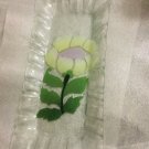 Sydenstricker Fused Art Glass Rectangular Tray w/ Floral Motif - 12" x 6"