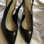 NEW Via Spiga Black Leather Slingbacks - 10.5