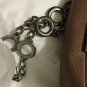 NEW MINOBOSSI by Lamb Women's Taupe Leather Handbag w/ Chain Strap