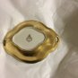 VINTAGE Pickard China Etched Floral Pattern Gold Trinket Dish - 6-3/4" x 5"