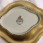VINTAGE Pickard China Etched Floral Pattern Gold Trinket Dish - 6-3/4" x 5"