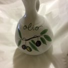 EXCELLENT CONDITION Olive Oil Pottery Cruet Made in Italy - 8"T x 5"W