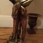 DECORATOR QUALITY Brass/Mixed Metals Art Deco Figural Lamp