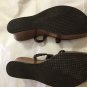 NEW Stuart Weitzman Brown Woven Leather Wedges - 10M