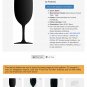 4 VINTAGE Fostoria Silhouette Black Stemware - 2 Wine/Cordial & 2 Drinking Glass