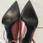 NEW Authentic PRADA Leather Slingbacks w/ Bow and Ankle Strap - 36.5