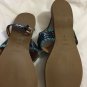 NEW Coach Sammy Women's Patent Leather and Canvas Thong Sandals - 8.5