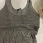NEW Magaschoni Full Length Metallic Sleeveless Knit Dress - S