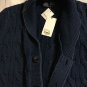 NEW Vince $385 Shawl Collar Cotton Denim Button-Front Sweater - S