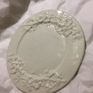 EXCELLENT CONDITION Ceramica Stefani Embossed White Glazed Serving Plate -13.25"