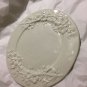 EXCELLENT CONDITION Ceramica Stefani Embossed White Glazed Serving Plate -13.25"
