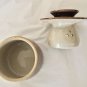 EXCELLENT CONDITION Vintage Glazed Butter Keeper Stoneware Crock