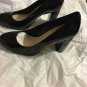 NEW Nine West Women's Black Patent Block Heel Pump - 9