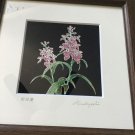 AUTHENTIC Takenori Hirabayashi Signed Tutanka Enamel Workshop Orchids Picture