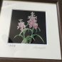 AUTHENTIC Takenori Hirabayashi Signed Tutanka Enamel Workshop Orchids Picture