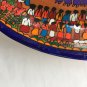 AUTHENTIC Mexican Redware/Terra-cotta Hand-PaInted Hanging Wall Plate - 14.25"