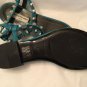 NEW Balenciaga Turquoise Giant Nickel Studded Sandal - 36.5/6.5