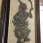 PAIR (2) Framed Hindu Temple Rubbings - 13" x 22"