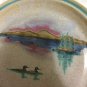 EXCELLENT CONDITION Fawn Ridge Pottery Hanging Plate - 12" Diameter
