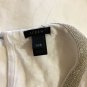 NEW J. Crew White Linen T-Shirt w/ Mesh Collar - XXS