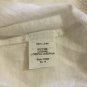 NEW J. Crew White Linen T-Shirt w/ Mesh Collar - XXS