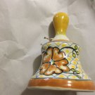 EXCELLENT CONDITION Vintage Mexican Talavera Pottery Bell Signed Maximo Amozoc