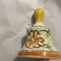 EXCELLENT CONDITION Vintage Mexican Talavera Pottery Bell Signed Maximo Amozoc