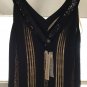 NEW Blumarine Black Flapper Dress w/ Peek-a-Boo Panel Detailing - EU 40/US 4