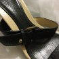 VERY GOOD CONDITION Authentic Gucci Black/Cream Slipon Mules - 9B