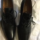 NEW Enzo Angiolini Womens Black Leather Oxford Laceup Shoes - 6.5