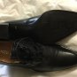 NEW Enzo Angiolini Womens Black Leather Oxford Laceup Shoes - 6.5