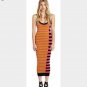 NEW Nicole Miller Artelier Collection Multicolor Bodycon Knit Bandeau Dress - S
