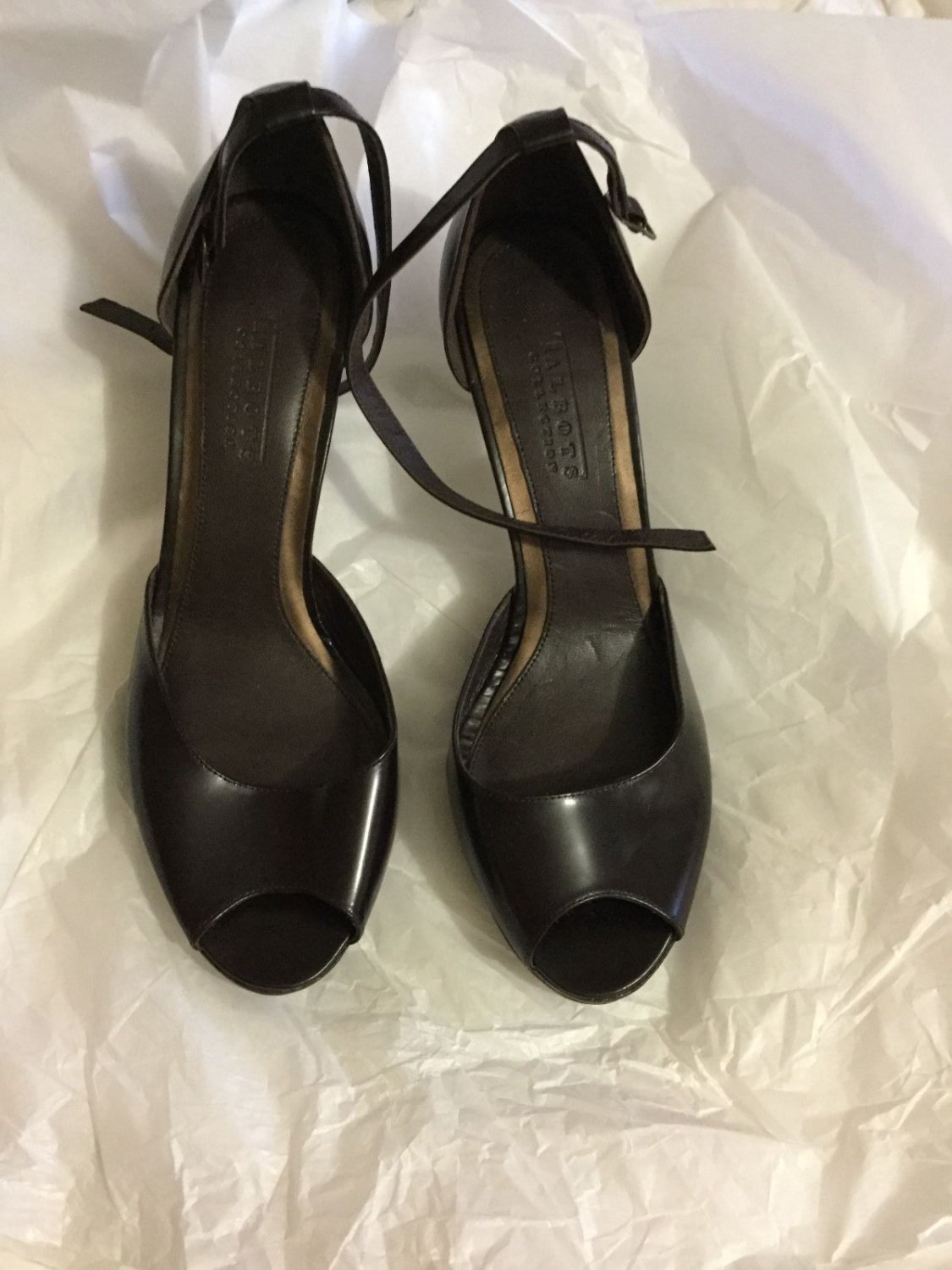New Talbots Collection Parsons Open-Toe Ankle-Strap Shoe - 9.5 M
