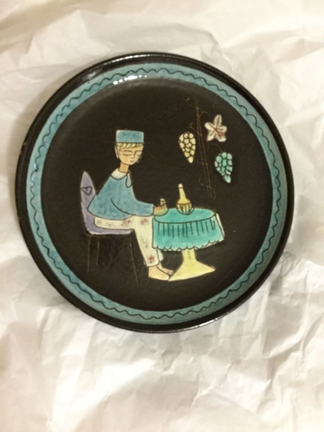 AUTHENTIC Kohler Biel Glazed Pottery Plate #1 - 8"