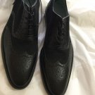 NEW Lambertson Truex Charles Calf Leather and Canvas Brogues - 10