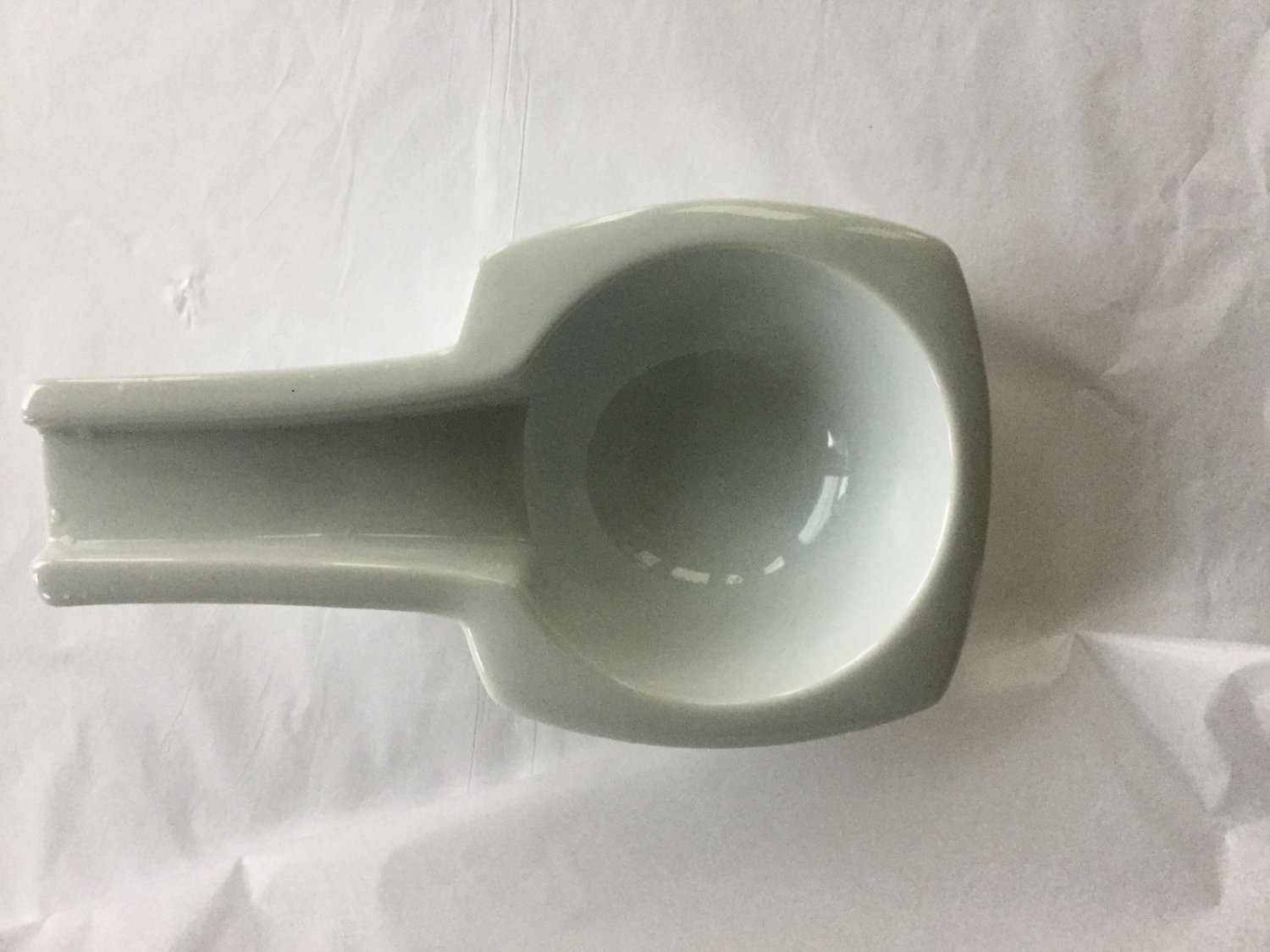 EXCELLENT CONDITION Bret Botner White Stoneware Spoon Rest
