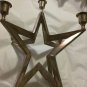 UNIQUE Restoration Hardware 5-Taper Silver-Plated Star Candeholder-12"W x 12.5"T