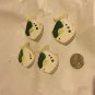 EXCELLENT CONDITION Set of 4 Vintage Glazed Pottery Fish Shaped Chopstick Rests