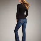 EXCELLENT CONDITION True Religion Women's Tori Staple Stitch Boot Leg Jeans - 30