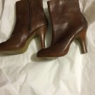 NEW Nine West Kaiser Brown Cognac Leather Short Boots - 9