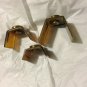 AUTHENTIC Blue Pheasant Callum Caribou Horn and Brass Trio of Candleholders