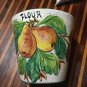 VINTAGE Italian Pottery Flour Canister w/ Lid -
