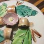 VINTAGE Italian Pottery Flour Canister w/ Lid -