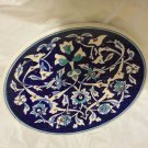 EXCELLENT CONDITION Turkish Pottery Hand Painted Hanging Plate - 9"