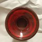 EXCELLENT CONDITION Handthrown Glazed Redware Pottery Candleholder - 6.5" T