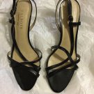 EXCELLENT CONDITION Talbots Black Patent Leather Strappy Slingbacks - 8