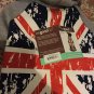 NEW Be Good Distressed British Flag Hoodie Fleece Sweatshirt - L