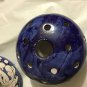 EXC COND Pair of Rare Vintage Orvieto Pottery Flower Frog Vase - 16 & 21 Holes