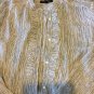 NEW Banana Republic L/S Shirt Banded Collar Shirt w/ Ruffle Detail - M Petite