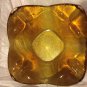 EXCELLENT CONDITION VIntage HEAVY Blenko Amber Ashtray - 7.5" Square